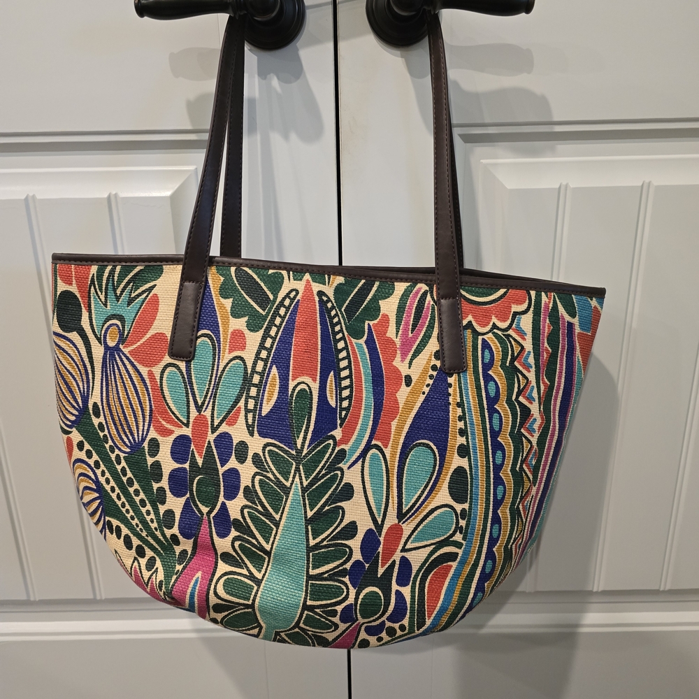 Neiman Marcus Multicolor Artistic Tote